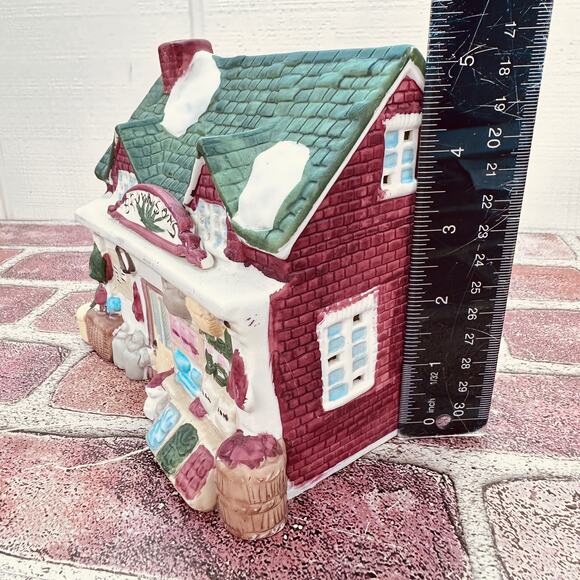 Dickens Rex & Lee‎ Christmas Village Brown Sons Store Produce Apple Barrel 1990 - Picture 2 of 11